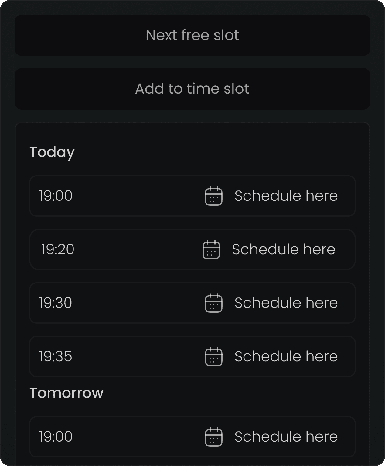 Shaflex social media scheduling interface